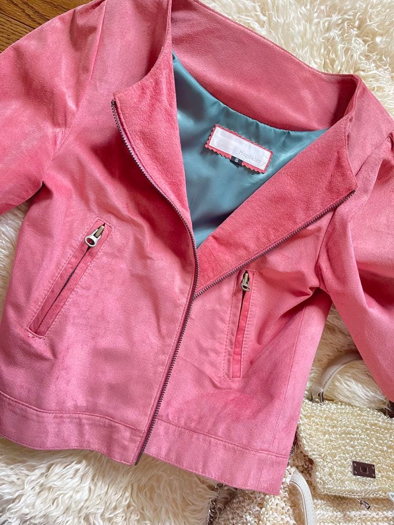 本革 スエード ノーカラー ジルスチュアート エポカ Rene ピンクハウス