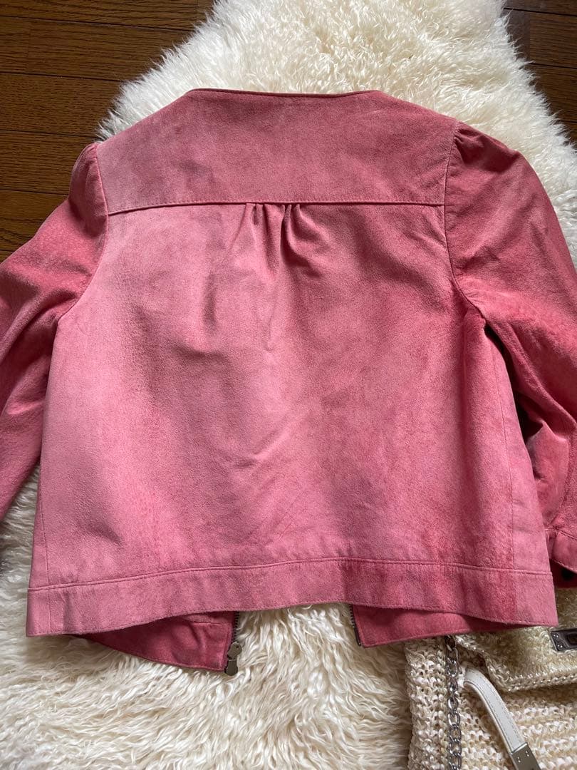 本革 スエード ノーカラー ジルスチュアート エポカ Rene ピンクハウス