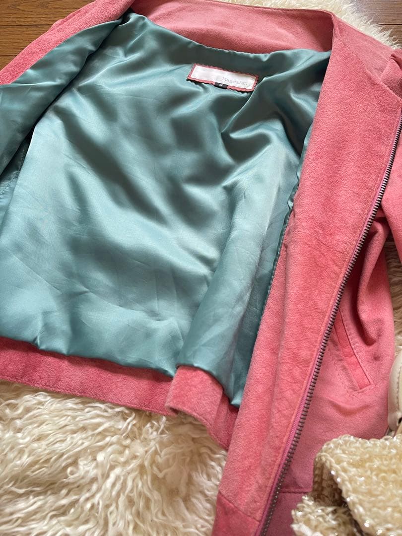 本革 スエード ノーカラー ジルスチュアート エポカ Rene ピンクハウス