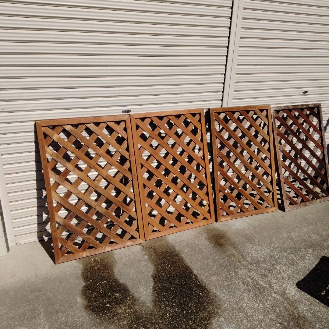 ウッドフェンス　4枚