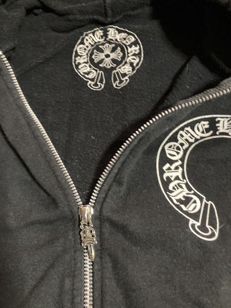 Chrome Hearts ブラック ジップアップパーカー