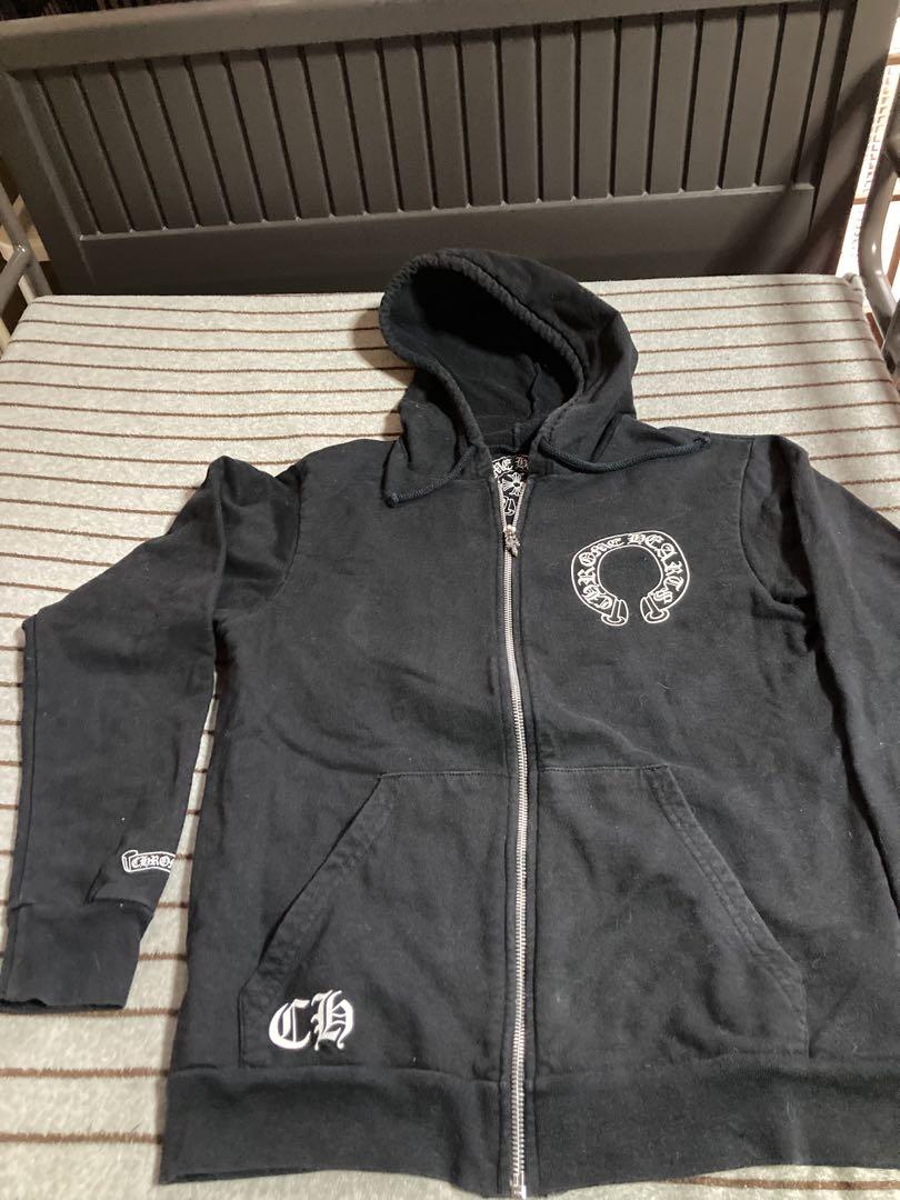 Chrome Hearts ブラック ジップアップパーカー