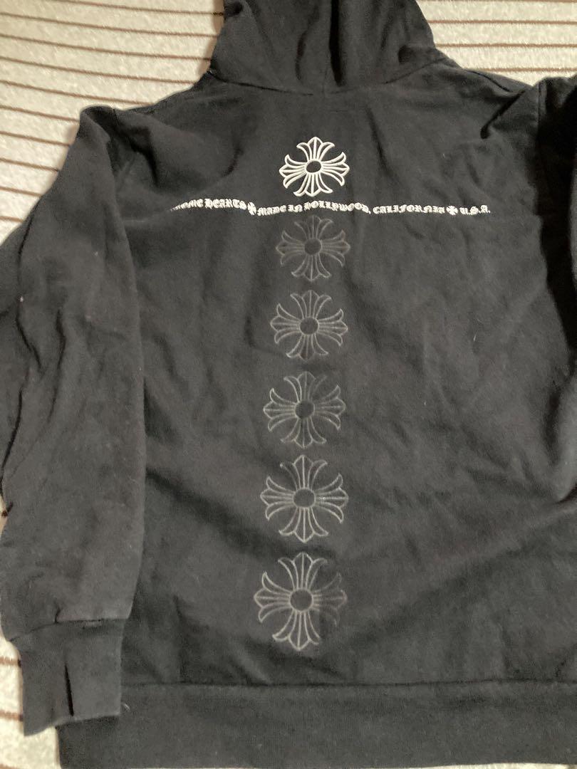 Chrome Hearts ブラック ジップアップパーカー