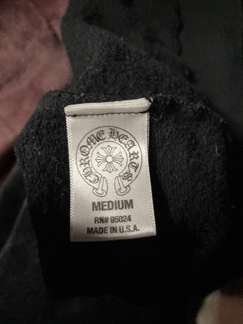 Chrome Hearts ブラック ジップアップパーカー