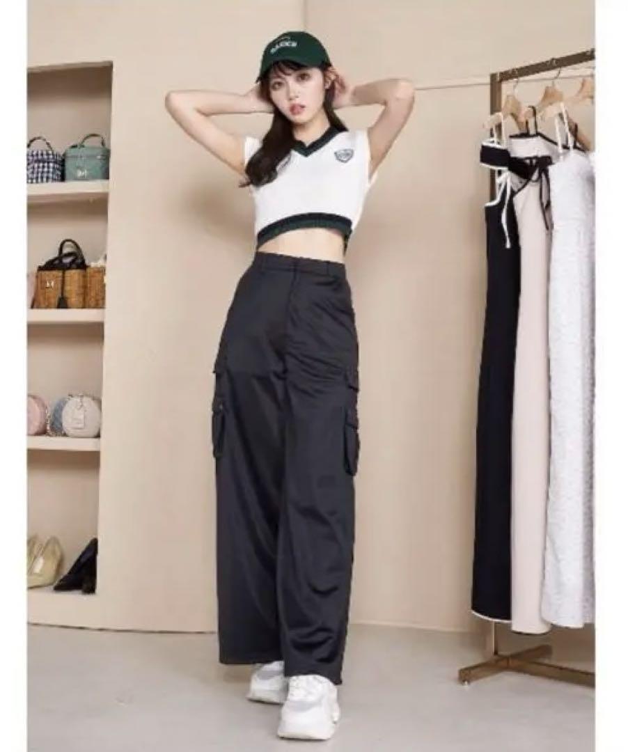 darich カーゴワイドパンツ　ブラック　美品