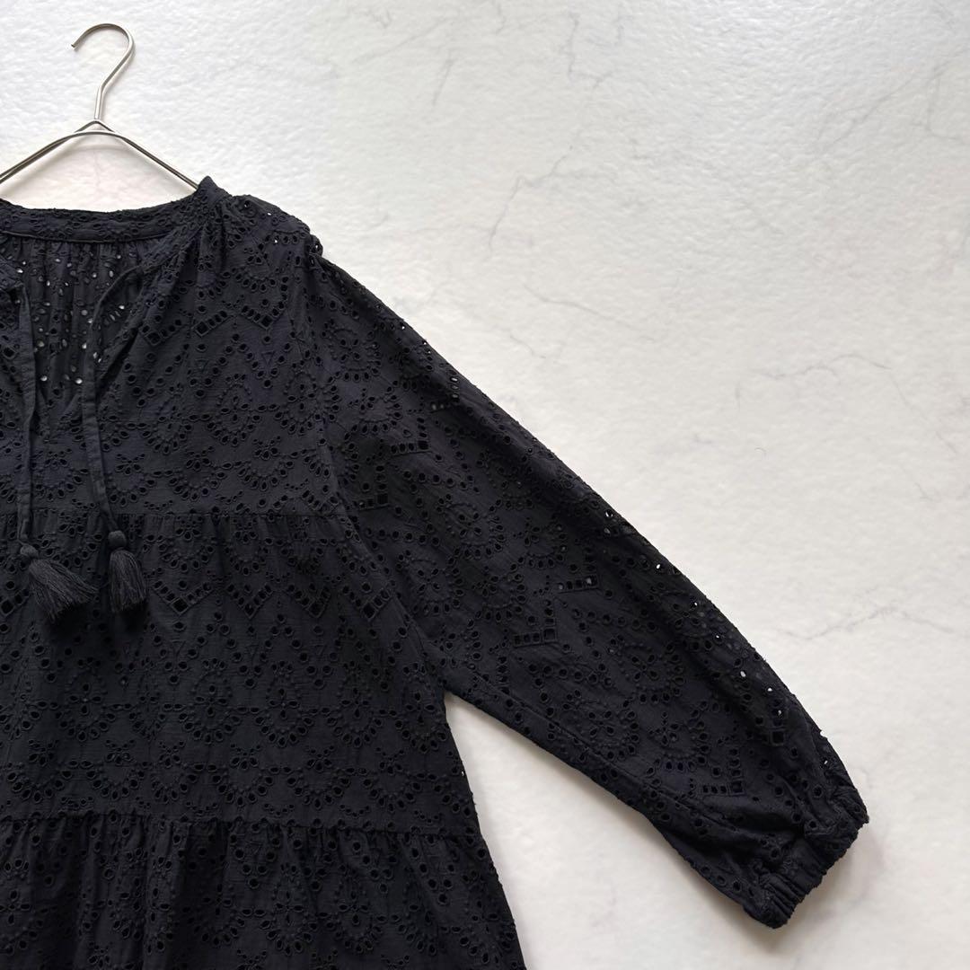 hee 新品 relume カットワーク刺繍ティアードブラウス