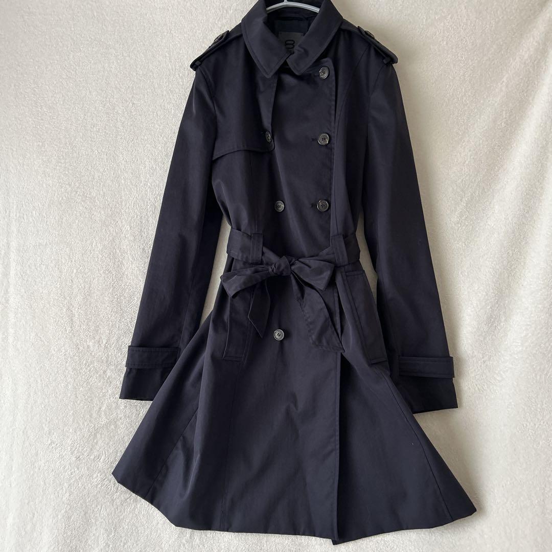 8 by YOOX ユークス　トレンチコート　ネイビー　サイズ46 XL