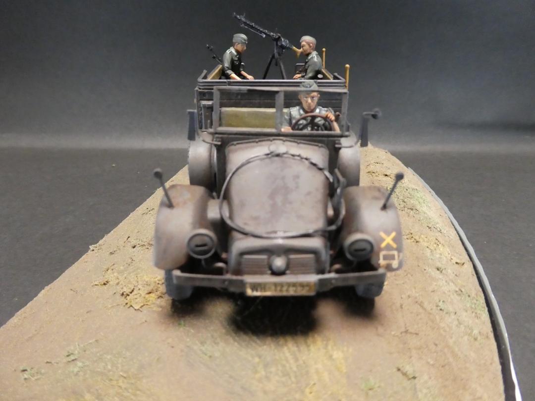 タミヤ 1/35 ドイツ クルップ プロッツェKfz.70兵員輸送型 完成