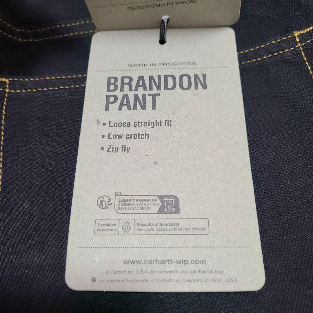 パンツ Carhartt WIP BRANDON PANT Black rinsed S