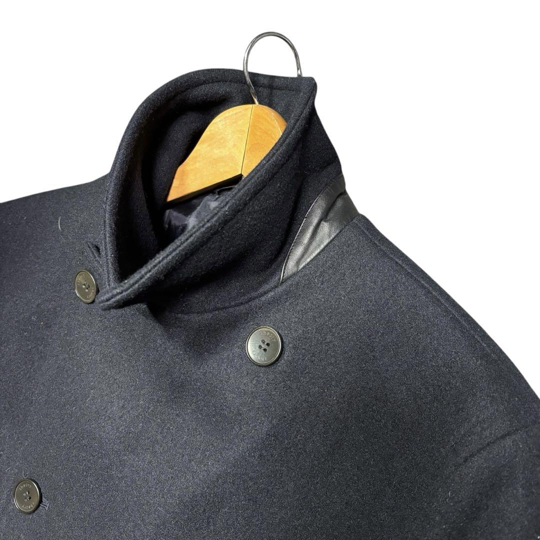 theory アンゴラ混　ピーコート　ネイビー　42 XL相当