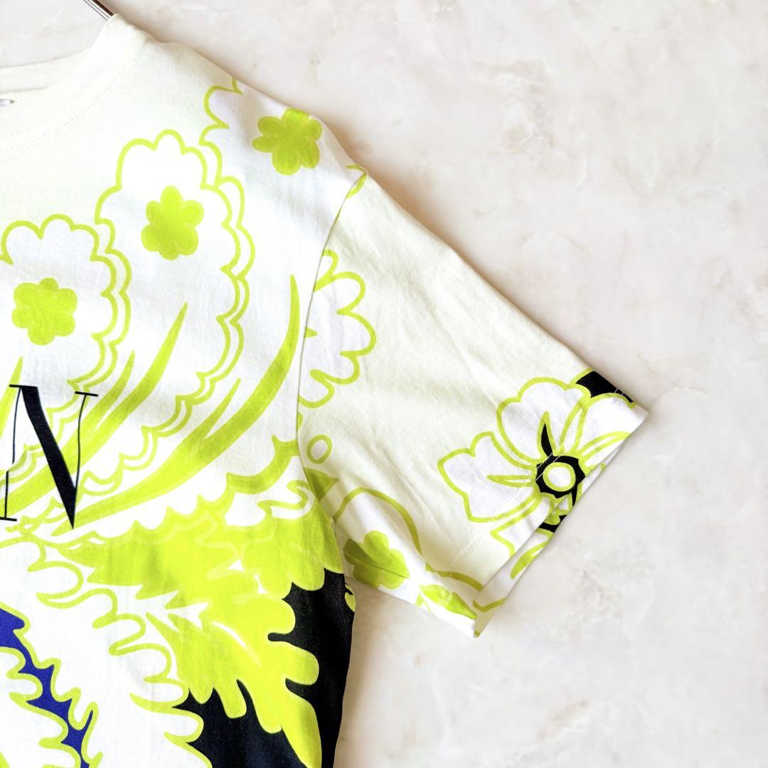 VALENTINO ヴァレンティノ 総柄プリント ロゴTシャツ XS 手洗い
