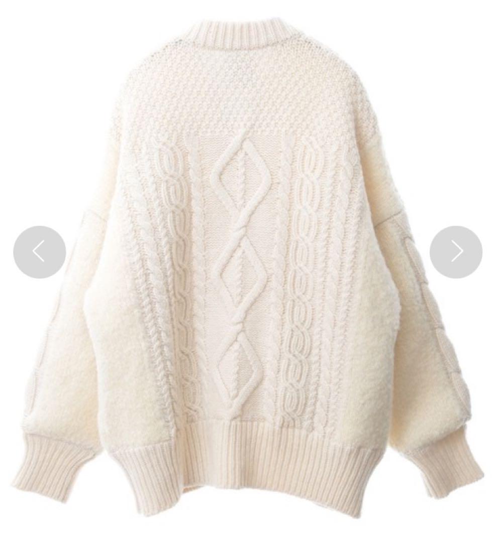年末のプロモーション特価！ クラネ CLANE / ケーブルボアニットブルゾン CABLE BOA KNIT ジャケット・アウター