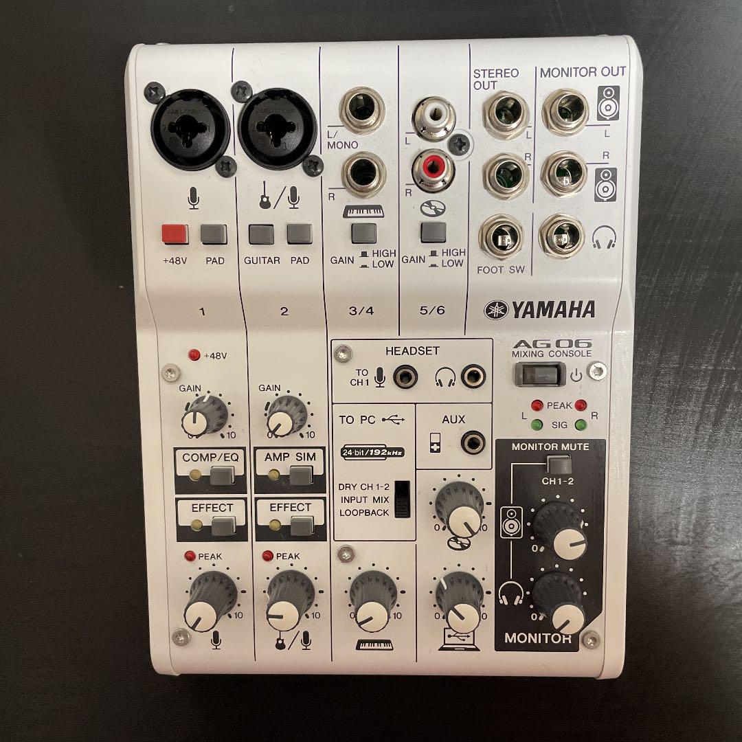 好評 AG06 YAMAHA オーディオインターフェース 箱無し説明書なし