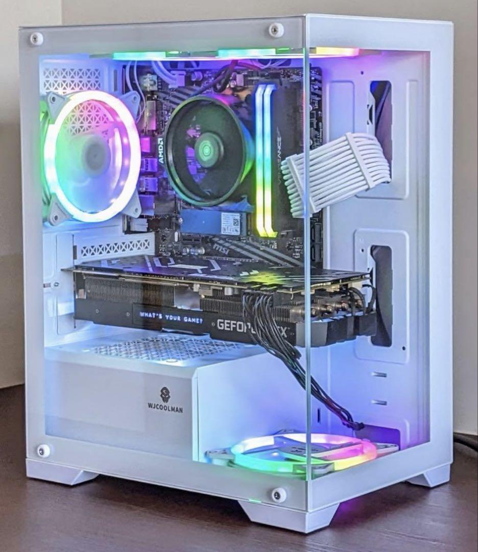2面ガラスゲーミングPC Ryzen5 RTX2070Super Wi-Fi
