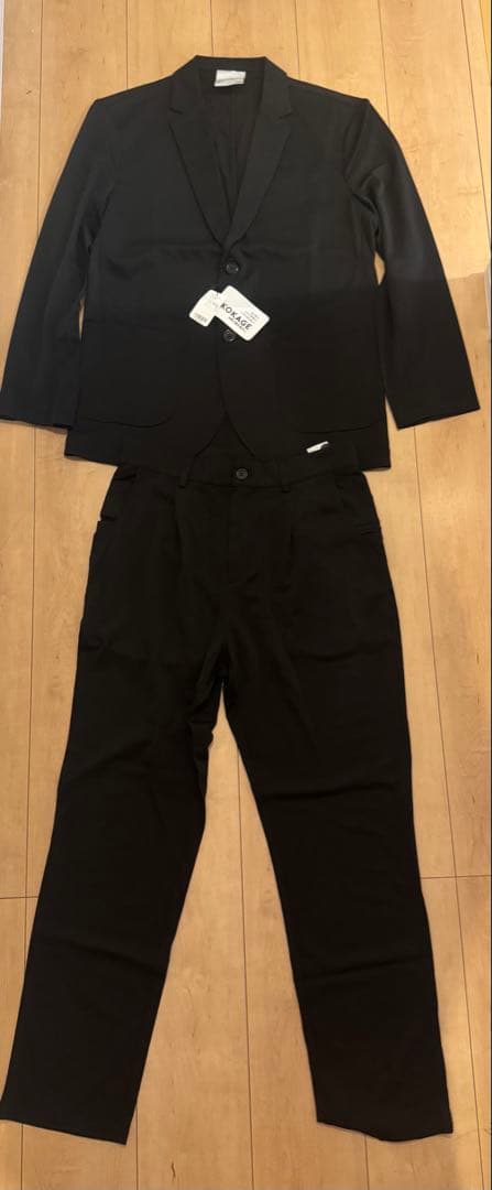 1着のみコールアンドレスポンステーラードジャケット&パンツ上下セット L黒