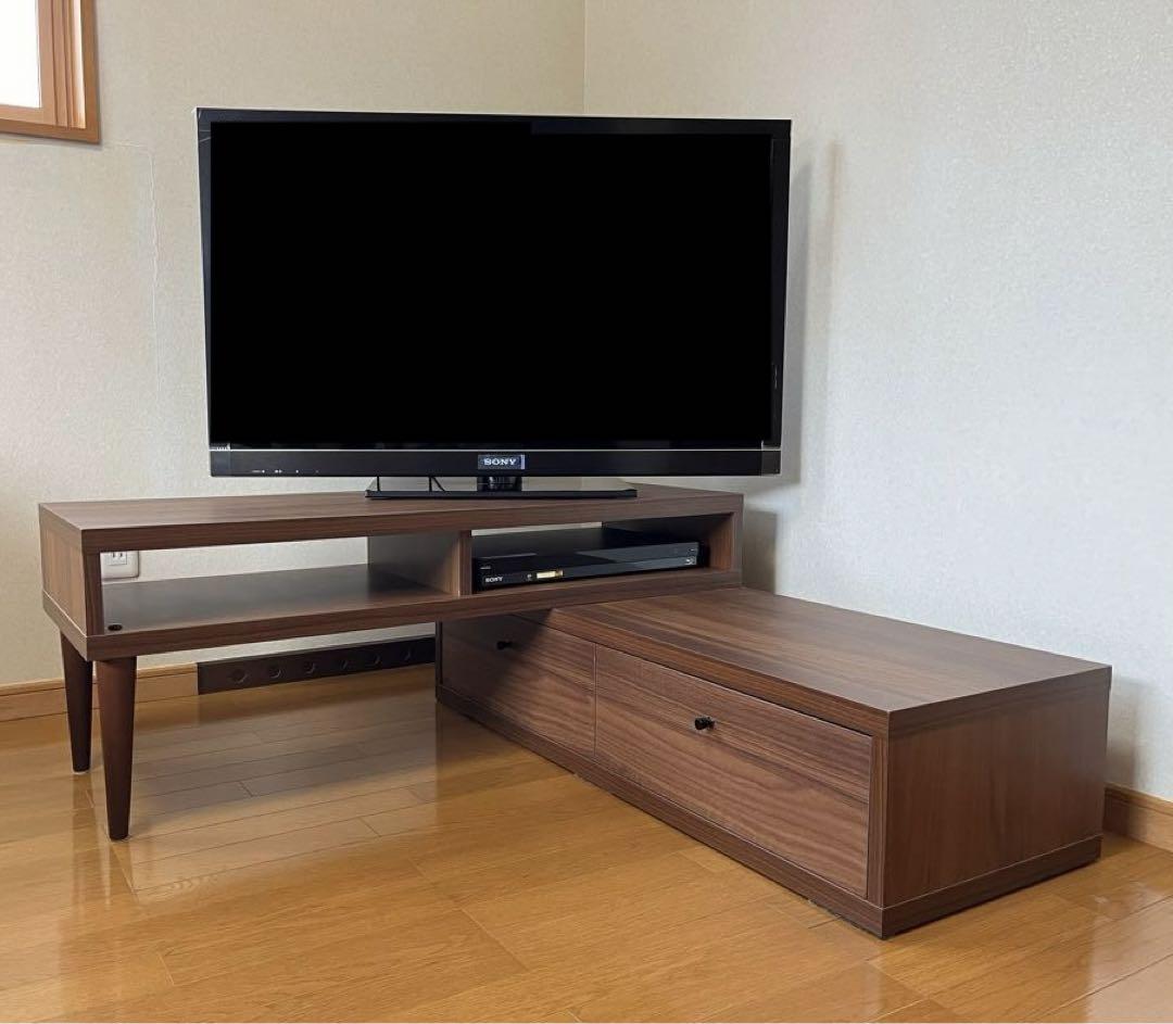 テレビ台 テレビボード ローボード 伸縮 角度自由 コーナー