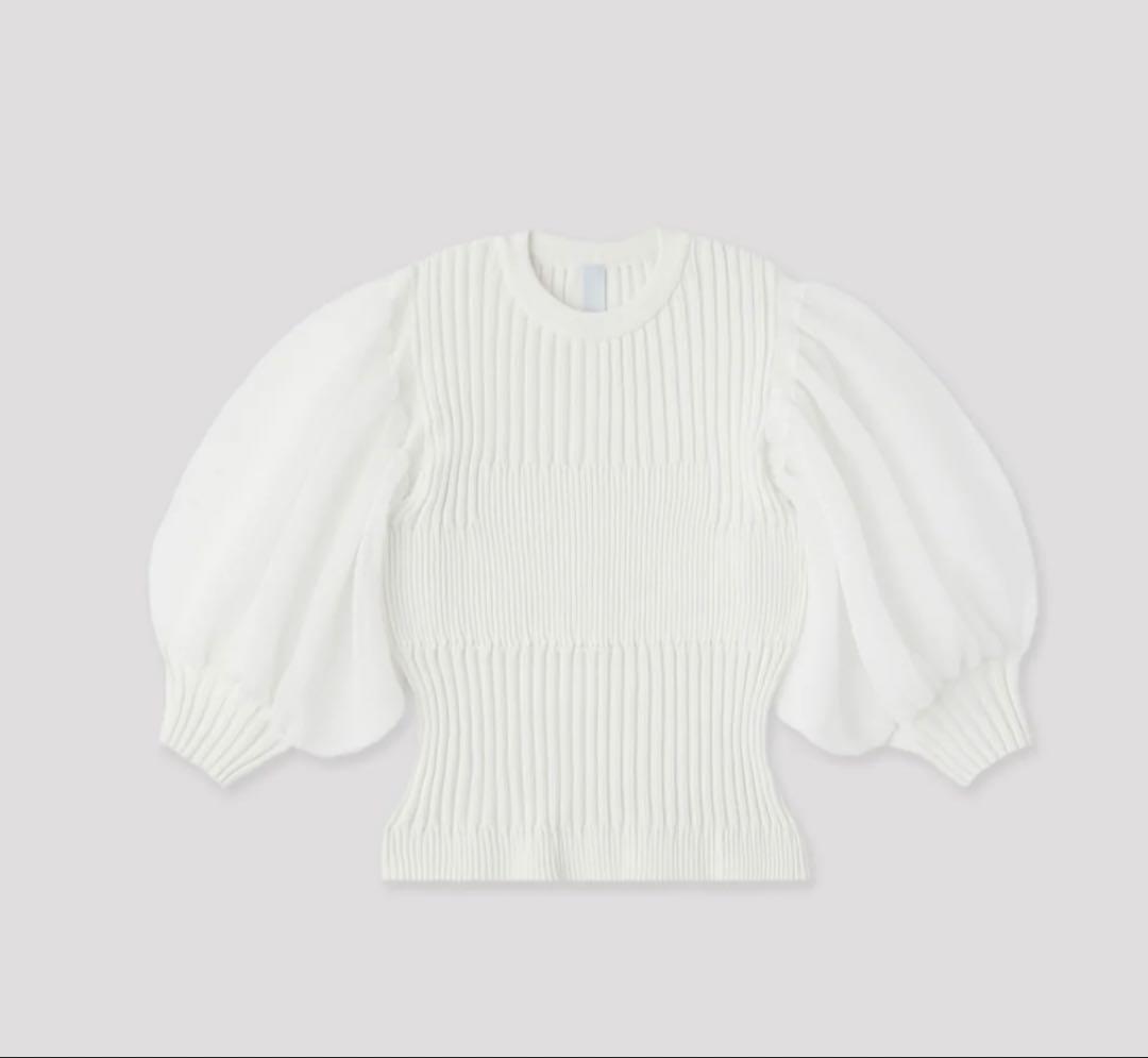 シーエフシーエルCFCL ❤️FLUTED LUCENT￼パフスリーブトップス