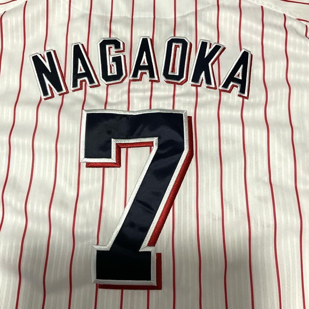 【美品】長岡秀樹　東京ヤクルトスワローズ　公式レプリカユニフォーム　Lサイズ