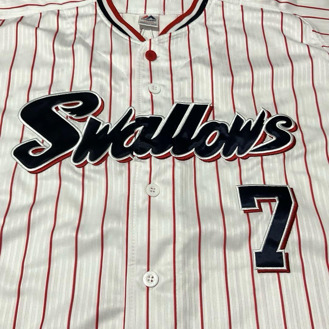 【美品】長岡秀樹　東京ヤクルトスワローズ　公式レプリカユニフォーム　Lサイズ
