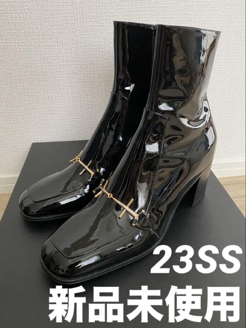 SAINT LAURENT PARIS 23SS ホースビットパテントブーツ - メルカリ