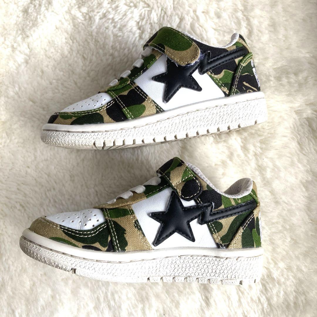 エイプ　A BATHING APE スニーカー　迷彩　カモフラ　16cm