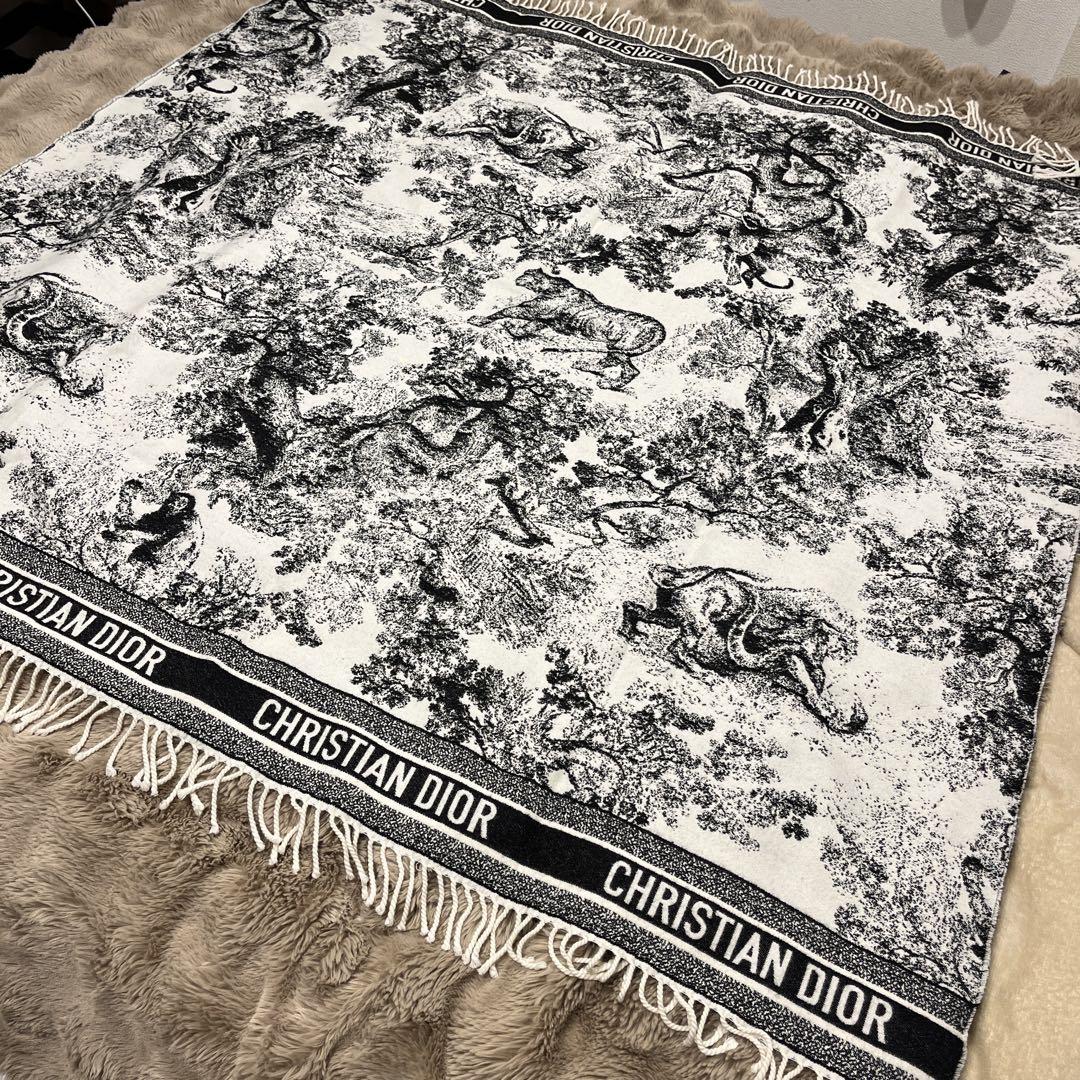 CHRISTIAN DIOR 大盤 ストール マフラー ディオール