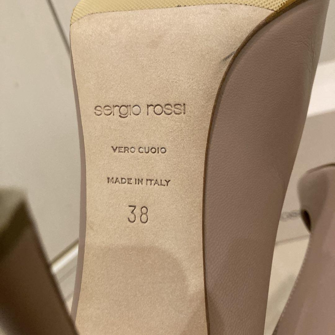 Sergio rossi ピンクベージュ ハイヒール　38