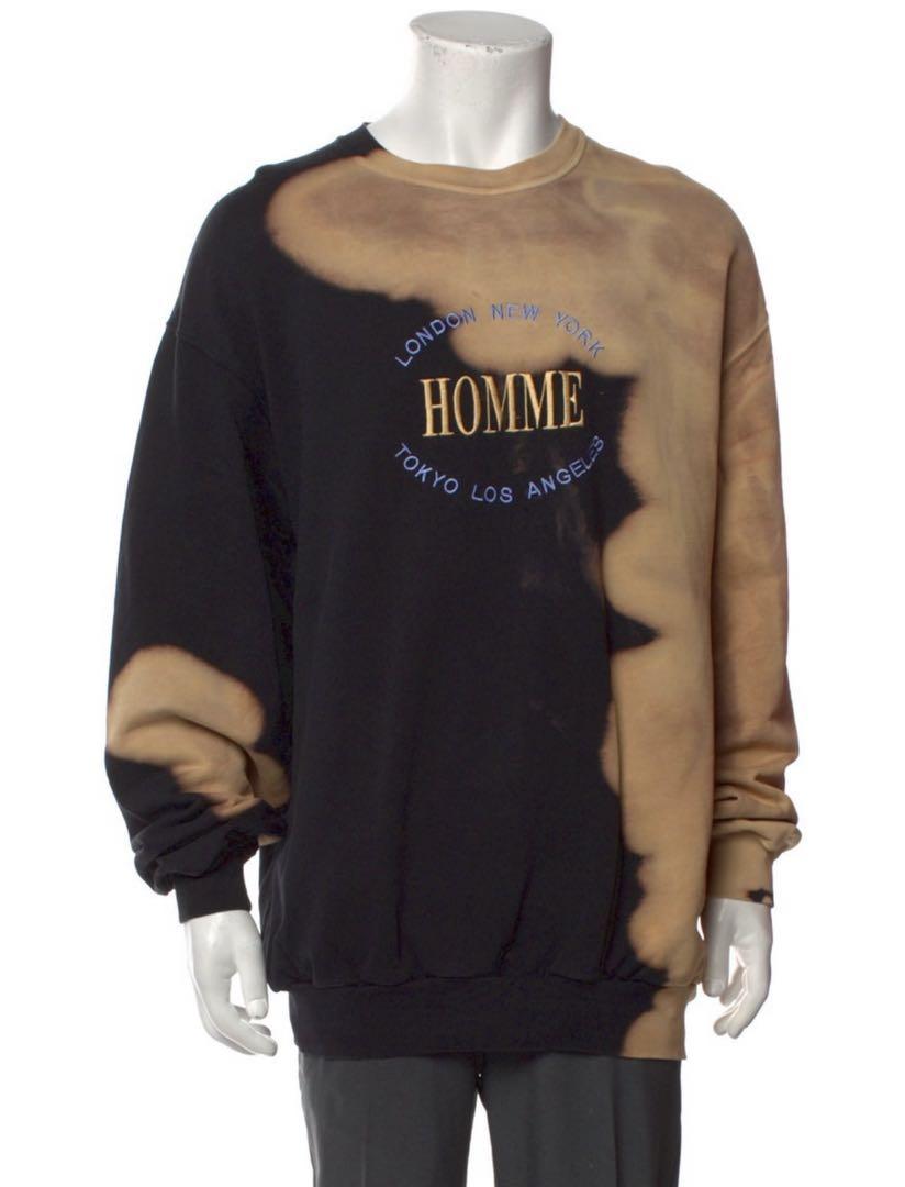 17aw BALENCIAGA Homme ブリーチ スウェット