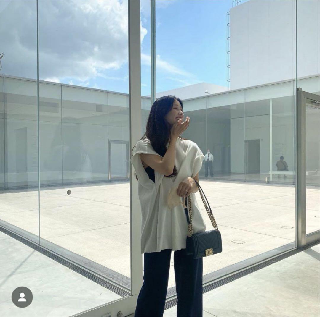 manof マノフ WAIST PINCH KNIT TOPS 完売品