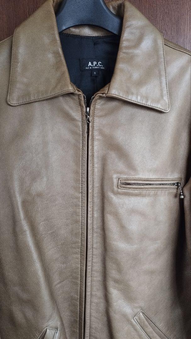 A.P.C. アーペーセー 牛革レザージャケット　サイズS