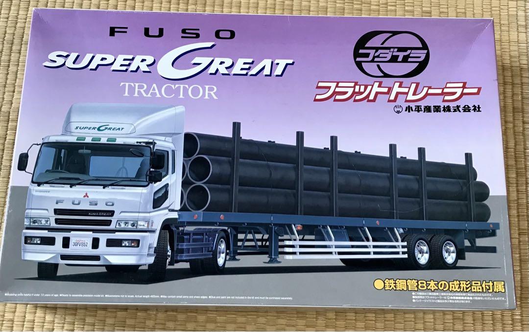 アオシマFUSO SUPER GREAT コダイラ ミラー部品おまけ付き