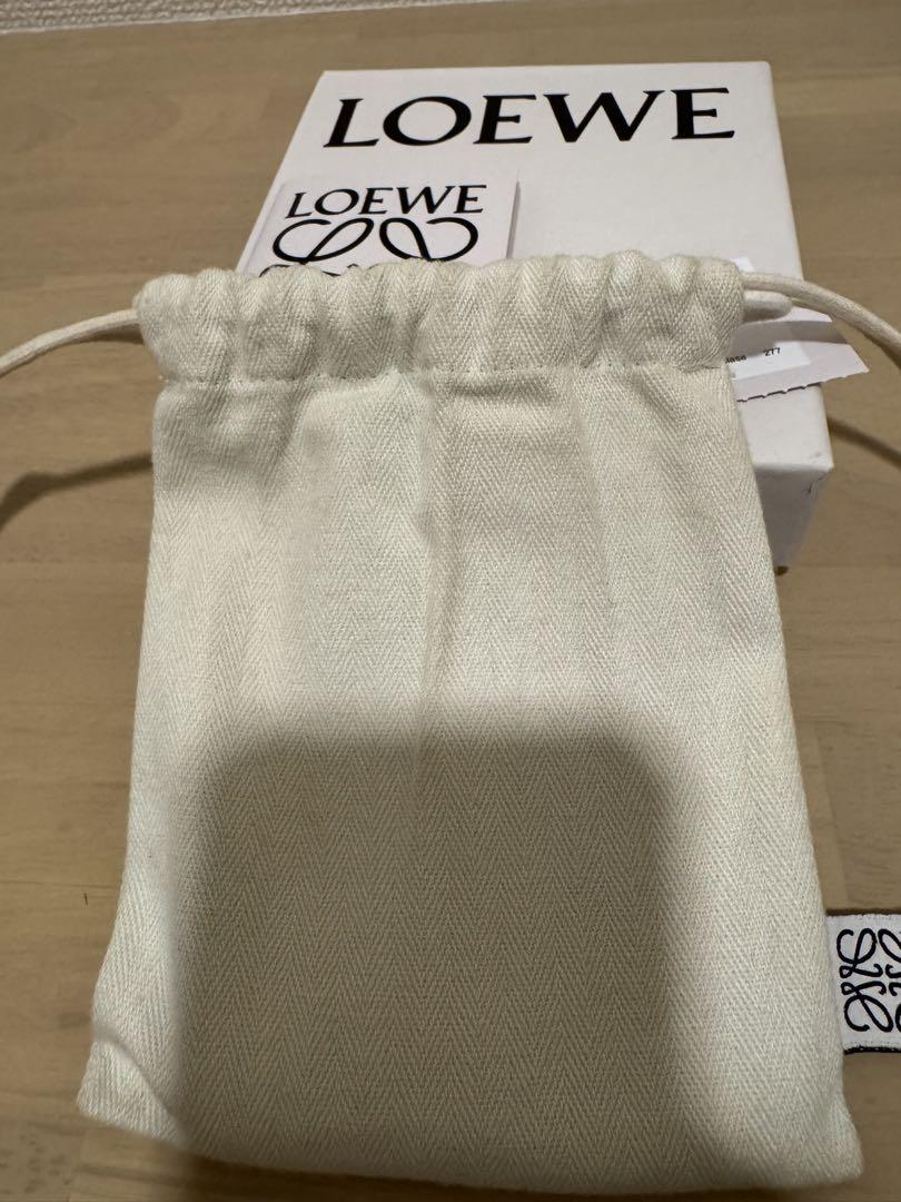 LOEWE 二つ折りカードケース　黒 レザー