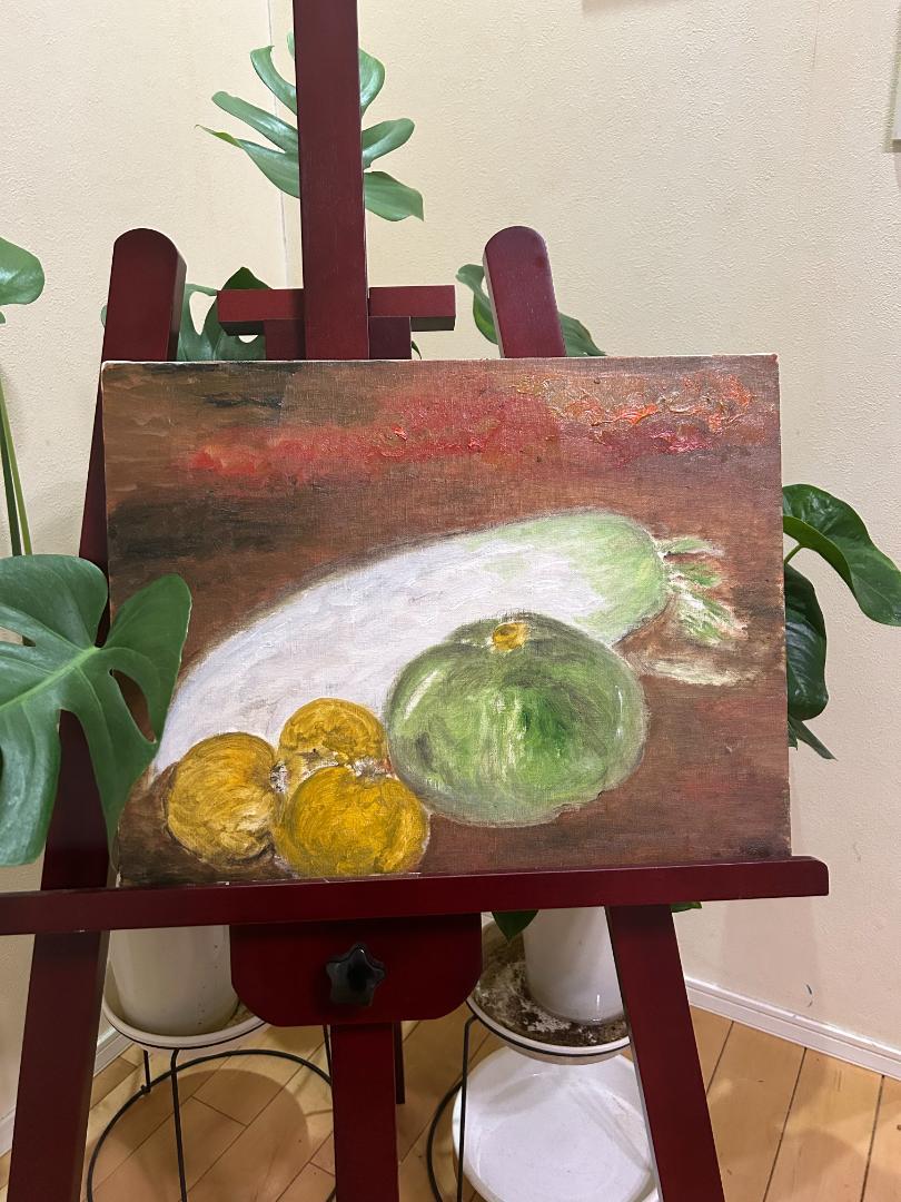 【爆買い！】 野菜たち 油絵 ＜お値段ご相談ください＞ 絵画