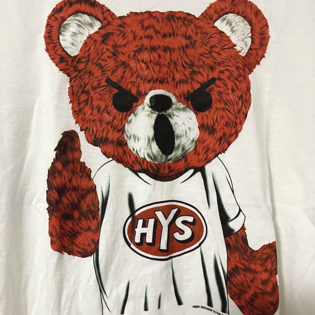【雰囲気抜群❗️】90's HYSTERIC GLAMOUR 総柄 チビT Y2K 雰囲気抜群❗️】HYSTERIC GLAMOUR ヒスベア 白 Tシャツ Y2K