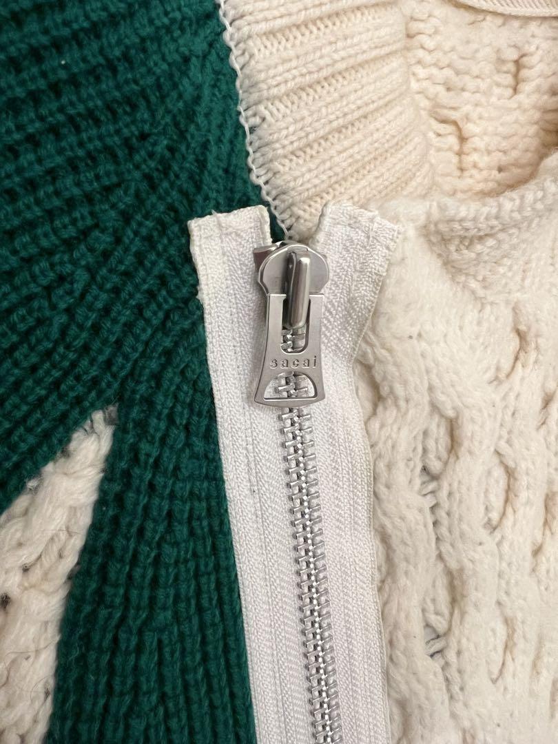 sacai 21aw【Wool Kint Zip up Blouson】