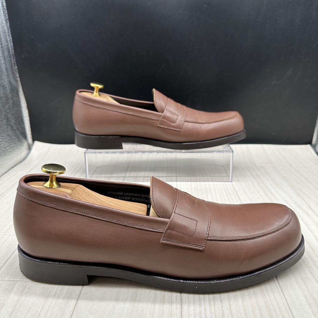 美品【FOOTSTOCK】フットストックUチップ ブラウン ローファー