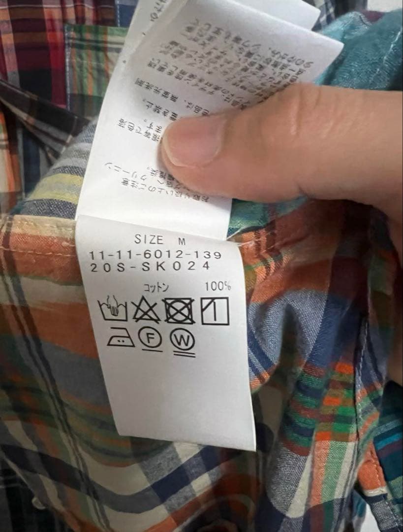 ssz beams いざ鎌倉 パッチワーク シャツ M