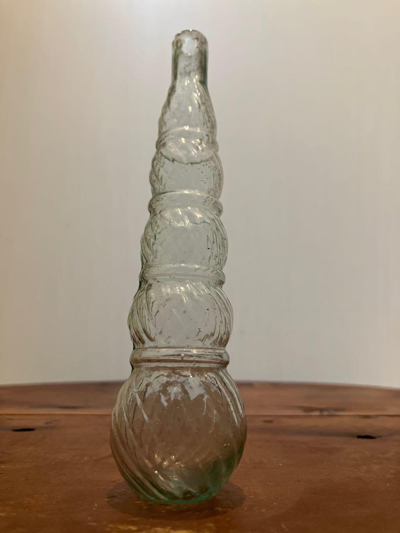 網目模様の美しい4段瓢箪ニッキ水壜◇ニッキ水瓶◇レトロ瓶◇和