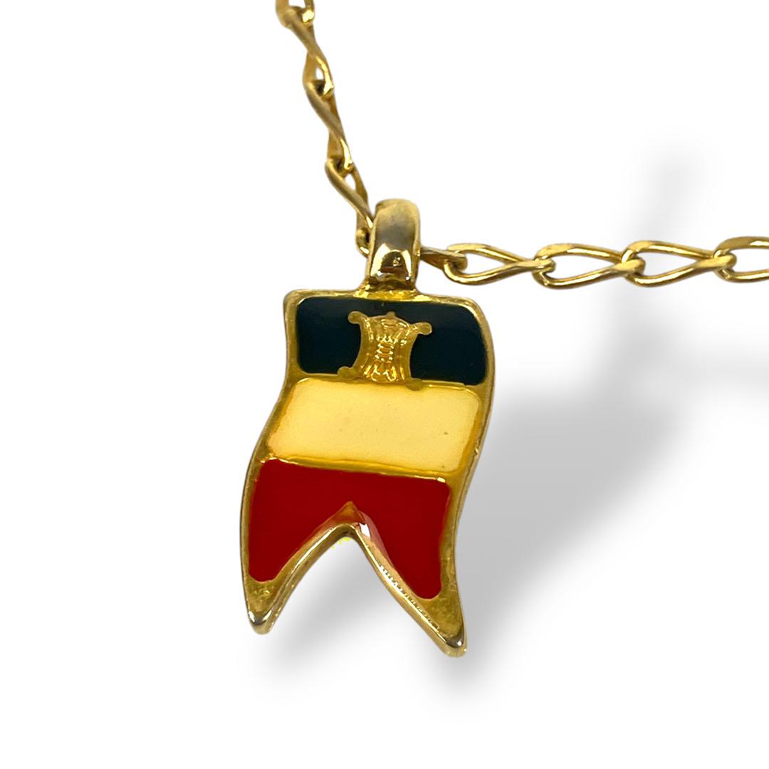 超人気ブティック レア物】CELINEセリーヌ 国旗ネックレス フランス トリンオフ アクセサリー
