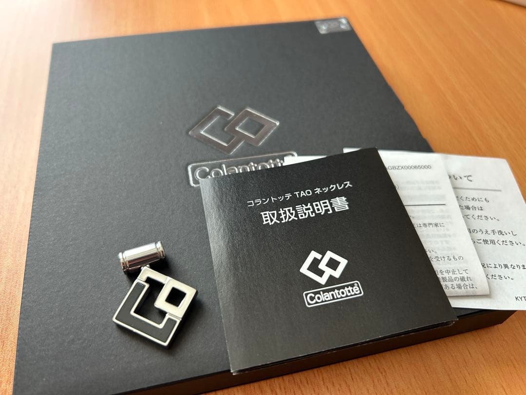 コラントッテ TAO ネックレス AURA 47cm L ブラックColan Totte