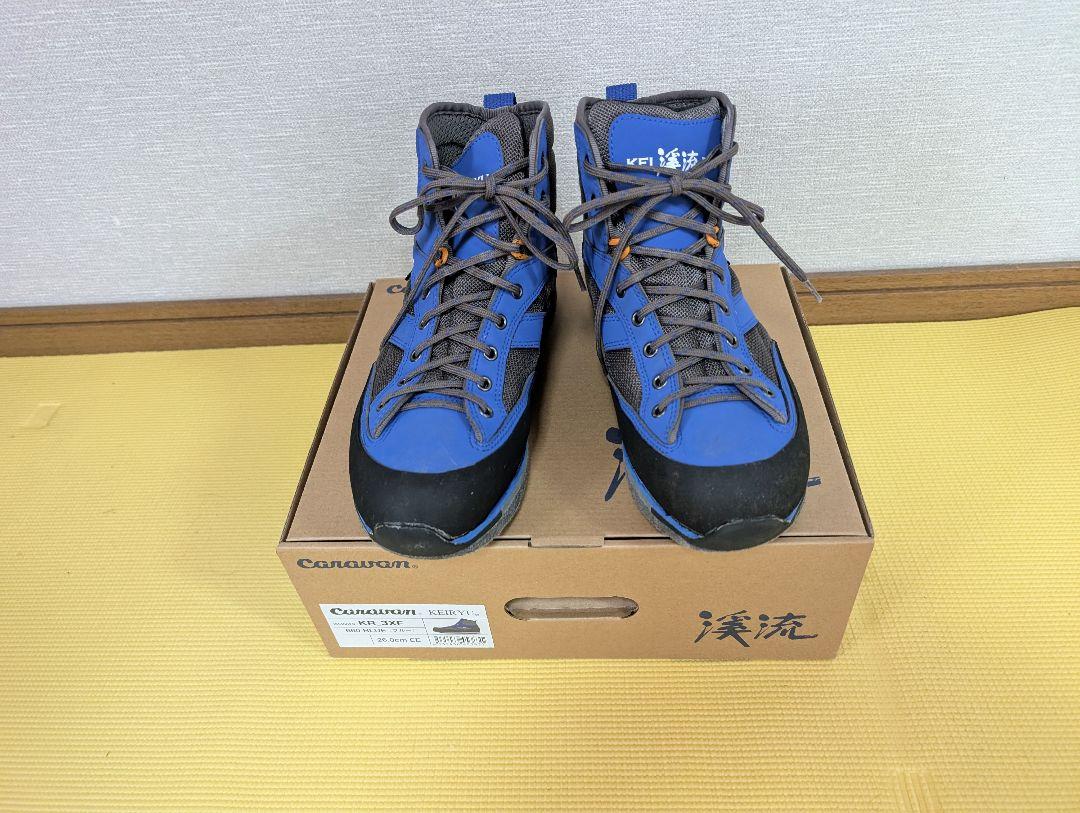 キャラバン渓流シューズ　26cm　KR3XF 青黒
