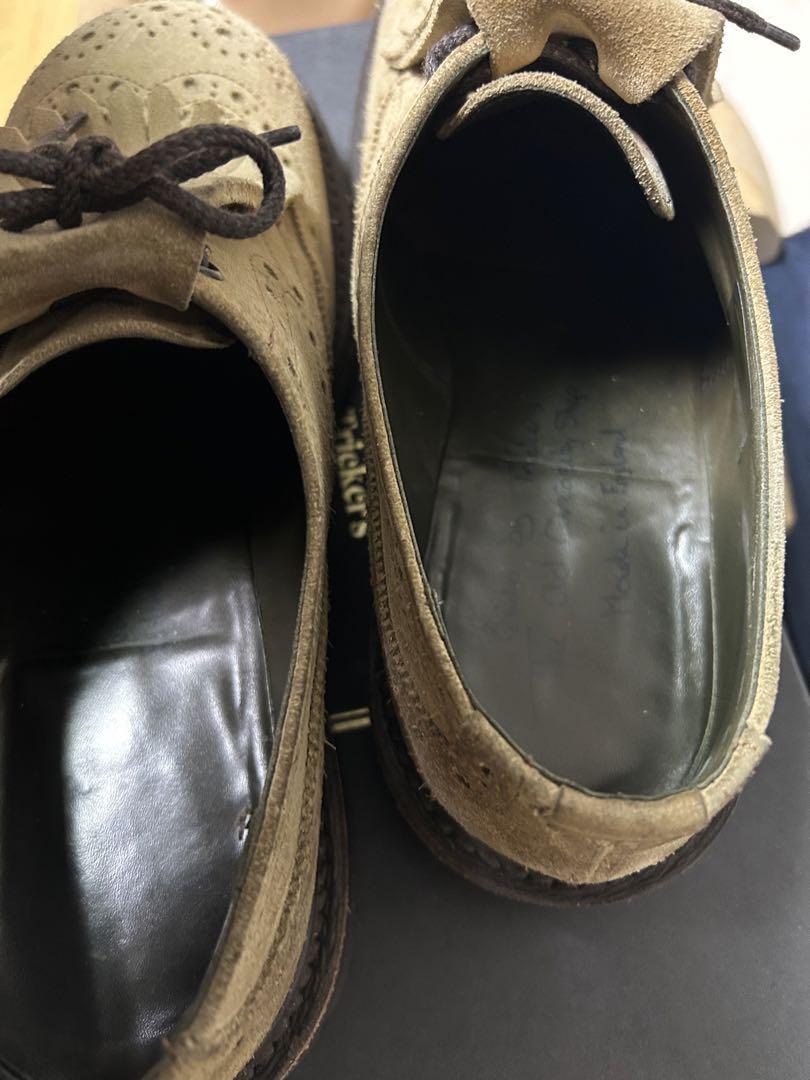 靴 Tricker's Hans Gaucho Suede Derby 8