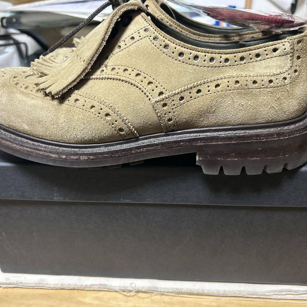靴 Tricker's Hans Gaucho Suede Derby 8