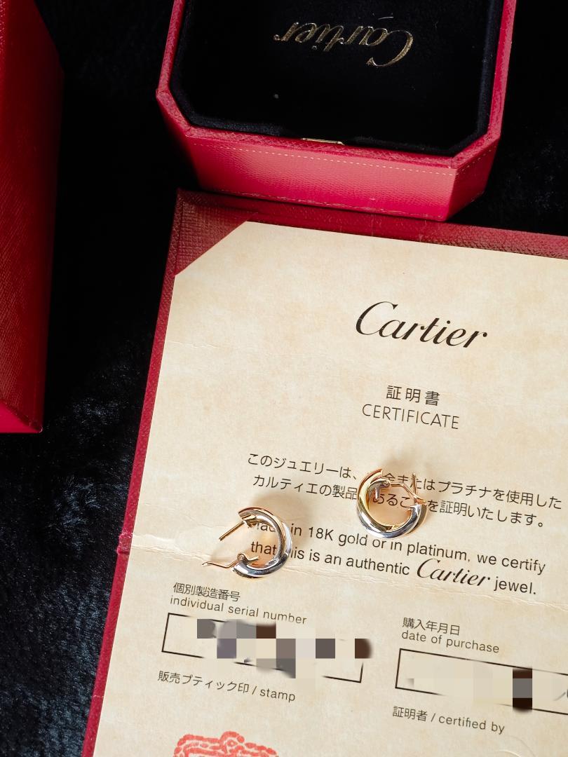 カルティエ　トリニティ　ピアス　18K