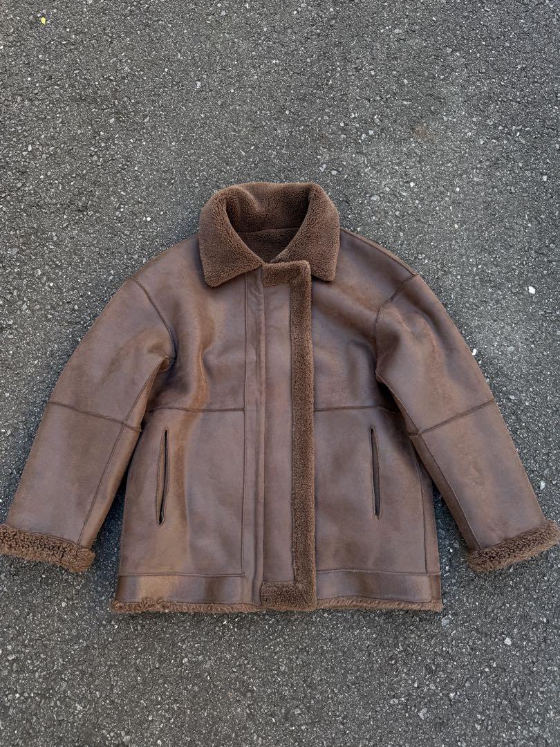 short length boa fake mouton jacket y2k