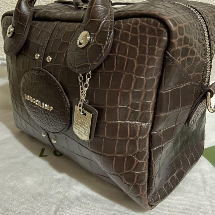 100%新品限定SALE EnikkiEnikki様⭐︎ロンシャンのクロコ型押し2wayクアドリ茶色バッグ SMzA2-m33839266628 セール限定SALE