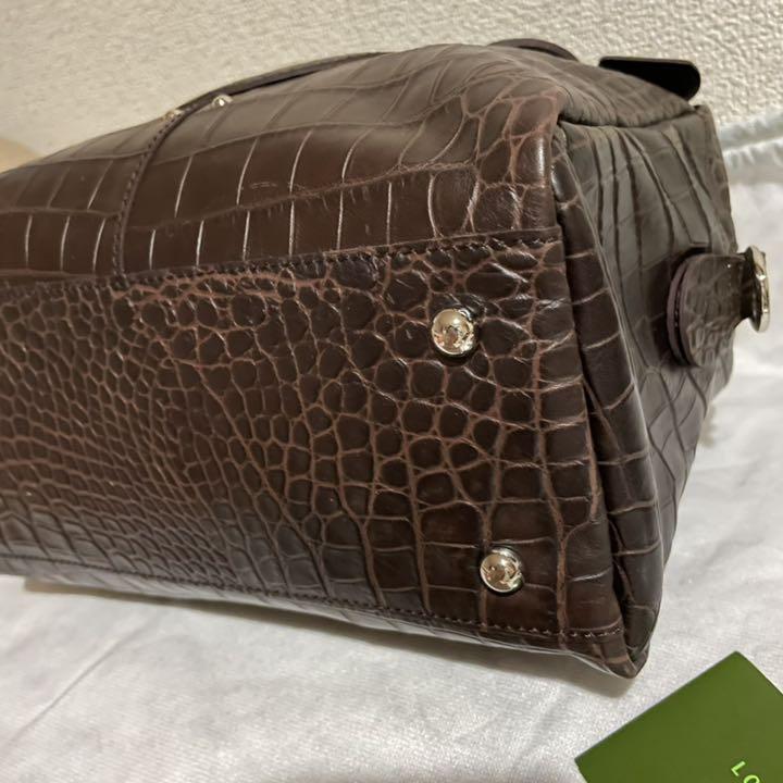 100%新品限定SALE EnikkiEnikki様⭐︎ロンシャンのクロコ型押し2wayクアドリ茶色バッグ SMzA2-m33839266628 セール限定SALE