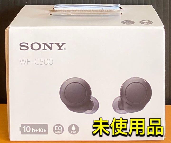 ワイヤレスステレオヘッドセット ソニー WF-C500 未使用 - イヤフォン