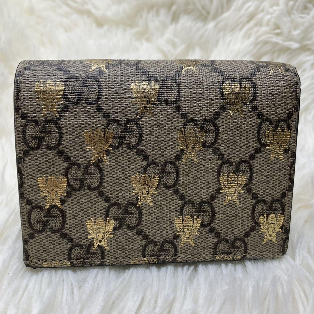 GUCCI グッチ ミニ財布　蜂　GG柄　GGライン　インターロッキング