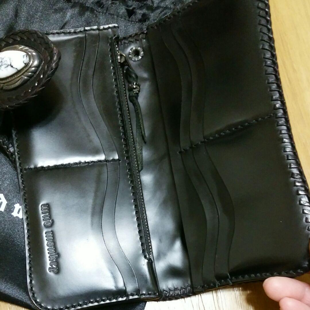 長財布 パイソン透かしカービングウォレット カスタム JrSLb-m33843441651 バイカーズウォレット 本革 お得即納